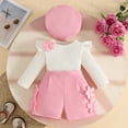 thumbnail image 4 of Juorvia Teen Girls 2pc Matching Set Sweatsuit Loose Fitted Hoodies with Pockets Elastic Waist Tapered Joggers(2-3 Years,Pink), 4 of 7