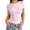 Light Pink, variant on Women's Slim Fit Round Neck Short Sleeve T Shirt Casual Comfortable Breathable Soft Top For Everyday Wear