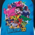 thumbnail image 4 of Teen Titans Go! Pajamas Boys' Filmstrip Design 2-Piece Lounge Sleep Set Loungewear, 4 of 7