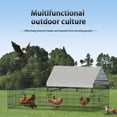 thumbnail image 5 of Chicken Coop 86x40 In Chicken Run Pen For Yard With Cover Outdoor Metal Portable Chicken Tractor Cage Enclosure Crate Outside For Poultry Breeding, 5 of 9