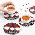 thumbnail image 5 of Kdxio Chillin with My Gonme Funny Coasters,4 Pcs Leather Coasters,Housewarming Gifts,Protect Furniture from Water Marks Scratch and Damage, 5 of 6