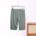 thumbnail image 6 of Bosfbaoi Plus Size Women's Elastic Waist Capri Sleep Pants Soft Loose Cropped Loungewear Bottoms, 6 of 6