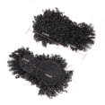 thumbnail image 3 of Synthetic Short Kinky Curly Drawstring Ponytail with Bangs, Clip in Afro High Puff Hair Bun Hairpiece, 3 of 7