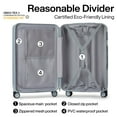 thumbnail image 7 of Hanke Upgrade Carry On Luggage Airline Approved, 20 Inch Lightweight Hardside Suitcase PC Hardshell Luggage with Spinner Wheels & TSA Lock,Carry-On 20-Inch(Grey), 7 of 7