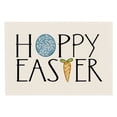 thumbnail image 2 of Easter Placemats Set of 4 Spring Bunny Rabbits Flowers Place Mat 12x18 Inch Colorful Eggs Tree Floral Table Mats Washable Resistance for Party Kitchen Dining Holiday Decor Style F, 2 of 4