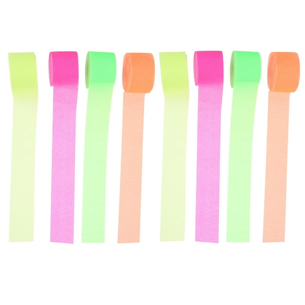 8 rollos de serpentinas artesanales de papel crepé Serpentinas de ceremonia de boda Serpentinas decorativas