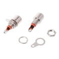 thumbnail image 6 of 10 Pcs Nickel Plated RCA Phono Chassis Panel Mount Female Socket Adapter Red+Bla, 6 of 7