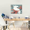 thumbnail image 5 of Susaid Cockatoo Red Berries Pattern Canvas Wall Decor Poster Framed Artwork Decoration for Bedroom Home Office Ready to Hang,Horizontal, 5 of 6