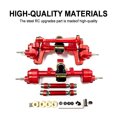 thumbnail image 4 of maskred 4pcs 1/24 Aluminum Alloy Front Rear Axle For Barrage Crawler Protector RC Car Accessories Replacement Parts RC Upgrade Part Red, 4 of 6