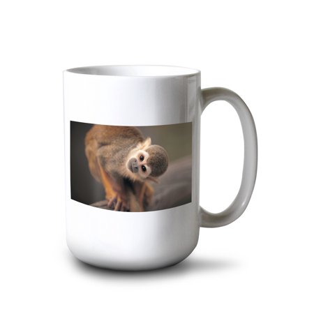 

15 fl oz Ceramic Mug Squirrel Monkey Dishwasher & Microwave Safe