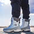 thumbnail image 1 of Botas de tobillo con plataforma para hombre Zapatos cómodos con forro polar Botas de senderismo de caña alta a la moda Wdftyju Tenis De Mujer Tenis De Hombre, 1 of 8
