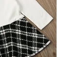 thumbnail image 4 of Qiylii Baby Girls Autumn Clothes Set Plaid Long Sleeve Tutu Dress + Plaid Coat, 4 of 8