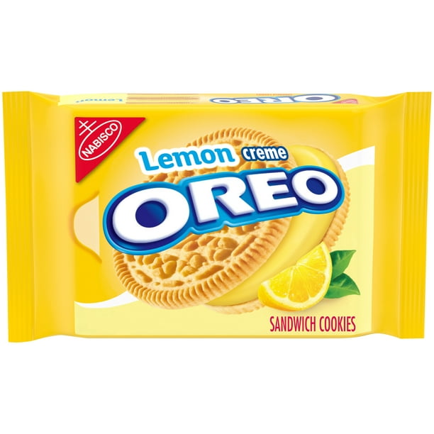 OREO Lemon Creme Sandwich Cookies, 15.25 oz - Walmart.com - Walmart.com
