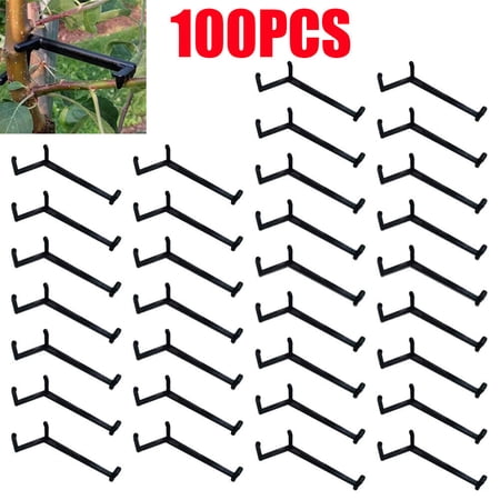 100PCS Reusable Plants Clips Fruit Branch Forms Branch Shape Tool Adjustable USA