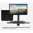 thumbnail image 3 of Mount-It! Standing Computer Work Station with Articulating Monitor Mount, Keyboard Tray Arm and CPU Holder, 3 of 8
