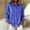 *Blue, variant on ClodeEU Women's Striped Long Sleeve Collar Button Shirt ,Casual Loose Blouse Blue,Womens Plus L