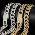 thumbnail image 2 of Extra Shiny Miami Cuban Link Chain for Men, 18MM- Mens Cuban Chain, Solid Thick Big Hip Hop Iced Out Cuban Link Chain Necklace, 16-24 Inch - Gift Box Included, 2 of 8