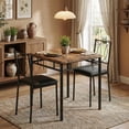 thumbnail image 1 of QinaQin Dining Table Set for 2, Small Farmhouse Kitchen Table with Upholstered Chairs for Apartment, 1 of 6