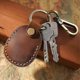 thumbnail image 3 of Keychain Holder Case For Apple Airtag, Durable Full-body Shockproof Protective Cover With Keychain Ring, Leather Gps Tracker Case, 3 of 3