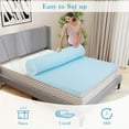 thumbnail image 6 of Costway 3" Gel-Infused Memory Foam Mattress Topper with Removable & Washable Cover Queen, 6 of 9