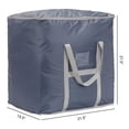thumbnail image 2 of Unique Bargains 1 Pack Clothes Storage Bags Moving Bags Gray 47*22*22in, 2 of 7