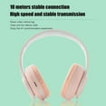 thumbnail image 4 of Bluetooth Over Ear Headphones, Wired & Wireless Yellow Gaming Headphone, Colorful LED Lights, Foldable Hi-Fi Stereo Headphones with Mic & 3.5mm Jack Suitable for Classroom/Home Office/PC/Mobile, 4 of 8