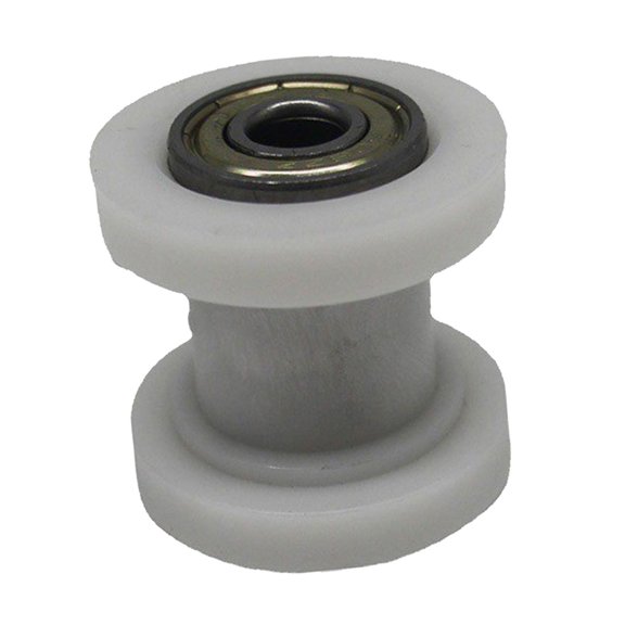 BAOSITY Generic Pulley Tensioner Chain Roller, 8mm ,Universal Chain Roller Adjuster, Guide Wheel for Motorcycle Mini Bike Premium White