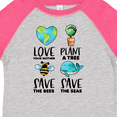 thumbnail image 4 of Inktastic Earth Day Plant a Tree Save the Bees Save the Seas Love Your Mother Earth Boys or Girls Toddler T-Shirt, 4 of 5