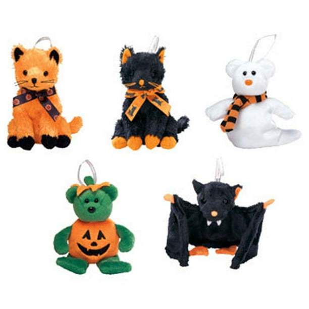 TY Halloweenie Beanie Babies Halloween 2004 Complete set of 5