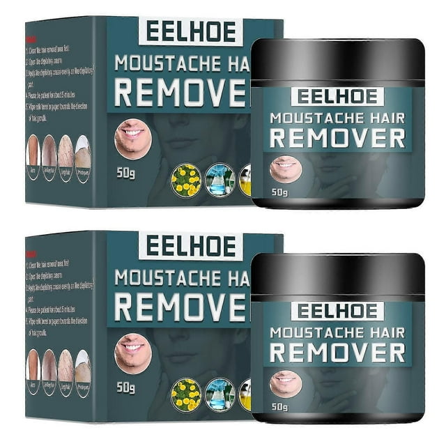 - 2pack Intimate/private At Home Hair Removal Cream For Men - Painless, Flawless, Soothing Depilatory For Unwanted Coarse Male Body Hair