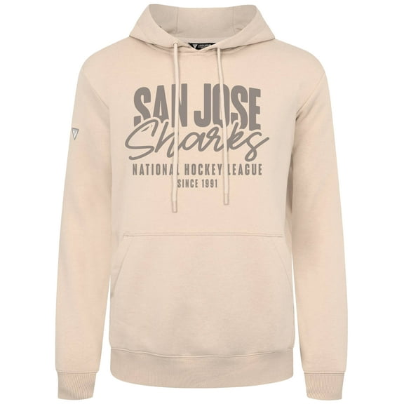 Men's Levelwear  Khaki San Jose Sharks Podium Response Pullover Hoodie