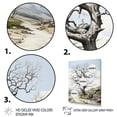 thumbnail image 3 of Designart "Monochrome Contrast The Majestic Tree I" Floral & Botanical Floater Framed Wall Decor, 3 of 7