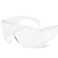 thumbnail image 5 of TOP-MAX Over Safety Spectacles, Safety Glasses, One Size, Wrap Around Frame, Clear Polycarbonate UV (Black), 5 of 8