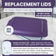 thumbnail image 5 of Tapa de repuesto MRX Solutions para Pyrex 9 x 13, 3 cuartos de galón, color morado, paquete de 2, 5 of 8