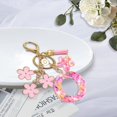 thumbnail image 3 of TRAHOO-Resin Alphabet Initial Letter Keychain Tassel Flower Pendant Key Ring for Purse Handbag Car Keys, 3 of 4