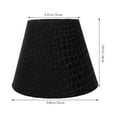thumbnail image 2 of OULII floor lamp shade Cloth Lamp Shade Barrel Black Color 1Set, 2 of 8