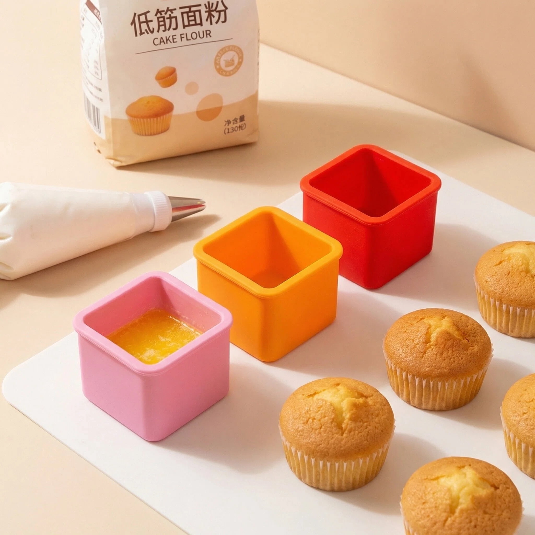 MEYYOI Silicone Small Snack Stackable Leak-Proof BPA Free Bento Boxes 3 Count