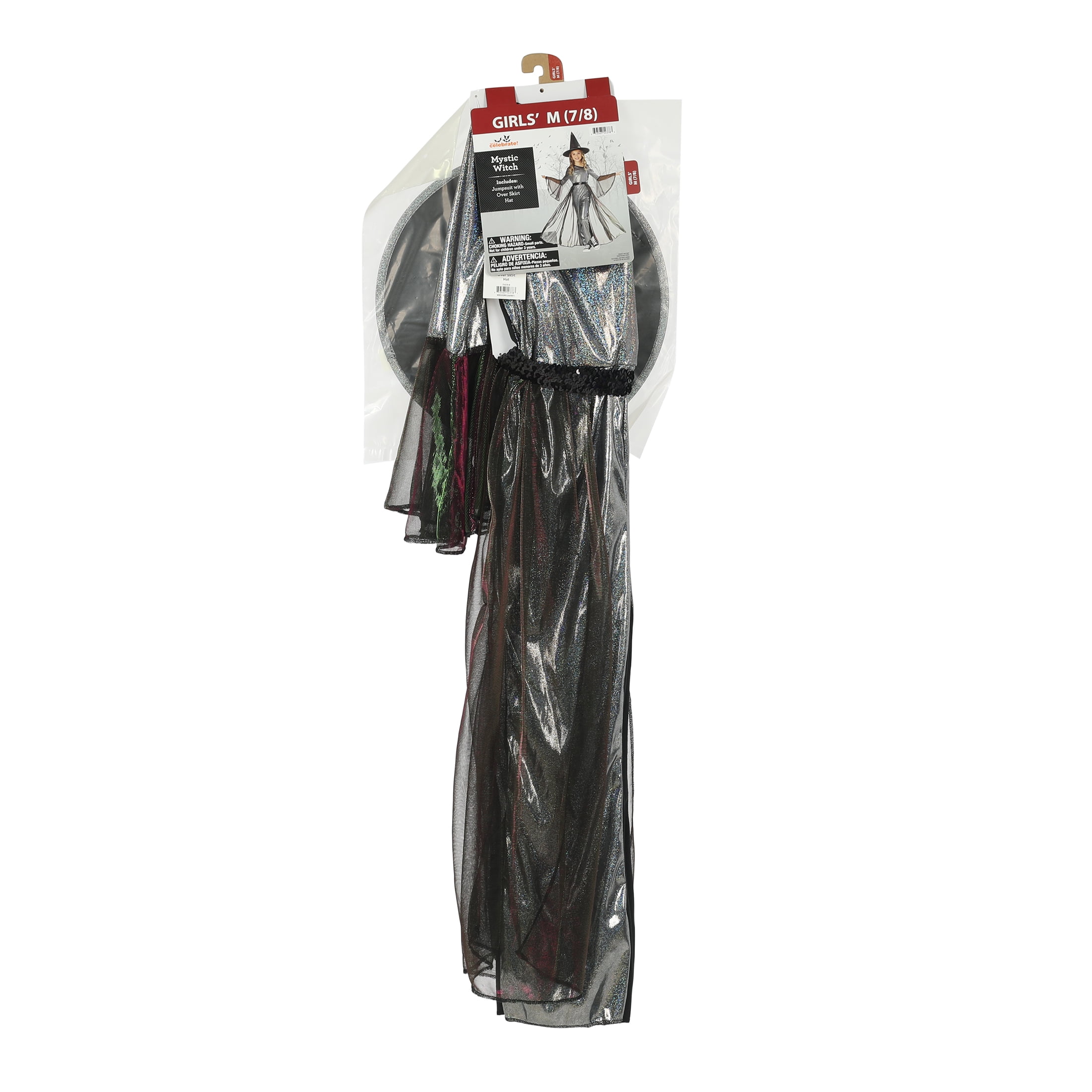 Mystic Witch Halloween Costume for Children, Girl's Size M (7/8), by Way to Celebrate
