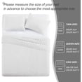 thumbnail image 5 of Exclusivo Mezcla White King Quilt Set, Box Pattern Ultrasonic Lightweight Bedspreads, Soft Coverlets Bedding Set with Pillow Shams, 5 of 6