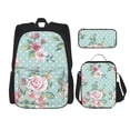 thumbnail image 1 of Easygdp Vintage Floral Mochila para Niños y Niñas con Set de Caja de Almuerzo y Estuche para Lápices 3 en 1, Mochila Escolar Estampada para Adolescentes, 1 of 7