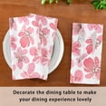 thumbnail image 7 of Coolnut Cloth Napkins 6PCS Peach Blossom Pink Dinner Table Napkin Decorative for Family Party Restaurant Wedding Use 20 Inch Washcloth Gift, 7 of 7