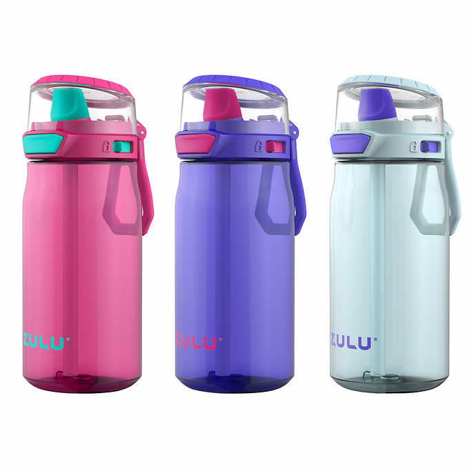 ZULU 16oz Torque-Tritan BPA FREE Plastic Sport Water Bottle-Teal/Green New 