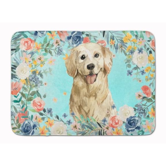 Carolines Treasures CK3425RUG Golden Retriever Machine Washable Memory Foam Mat