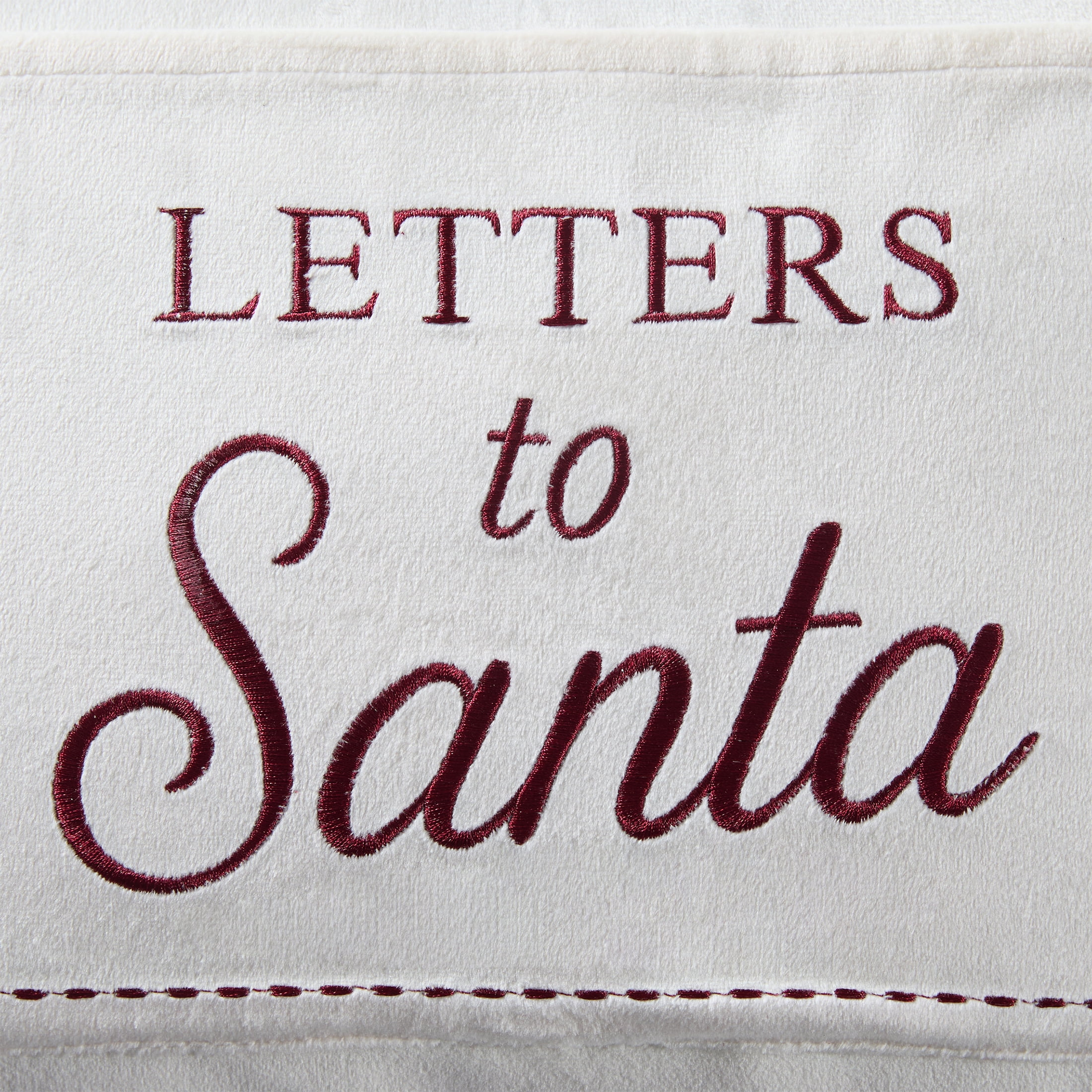 My Texas House 14" x 20" Ivory Letters to Santa Decorative Pillow Cover