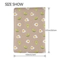 thumbnail image 3 of Pofeuu Egg and Avocado Print Travel Document Organizer Passport Holder Men Women for Family (6.5 in x 4.5 in),Wallet Holder Credit Card Clutch Bag Case, 3 of 5