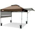 thumbnail image 3 of EAGLE PEAK 17' x 10' Pop up Gazebo Canopy Tent Instant Outdoor Canopy Sun Shelter (Brown), 3 of 9