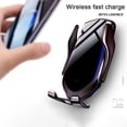thumbnail image 4 of Wireless Car Charger for Smartphones iPhone Android with Qi technology, Automatic Smart Infrared Sensor, Air vent phone holder Fast Charging, 4 of 7