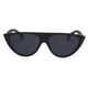 thumbnail image 4 of Gafas de sol vintage de moda para mujer, gafas grandes de diseño con montura negra y color arena. marco negro arena y lente gris negro, 4 of 6