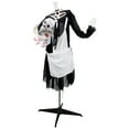 thumbnail image 4 of Northlight LED Animated Head-in-Hand Skeleton Maid Halloween Decoration - 57" - White Lights, 4 of 10