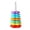 C, variant on Spinning Rainbow Stacking Toy, Rotating Rings for 1-3 Year Olds, Fine Motor & Sensory Play, Baby Gift